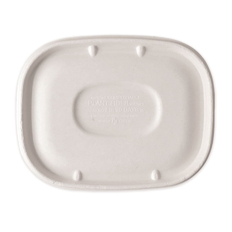 World Centric® Fiber Lids for Fiber Containers, 8.9 x 6.9 x 0.4, Natural, Paper, 400/Carton (WORCTLSCU3LF) Case of 400