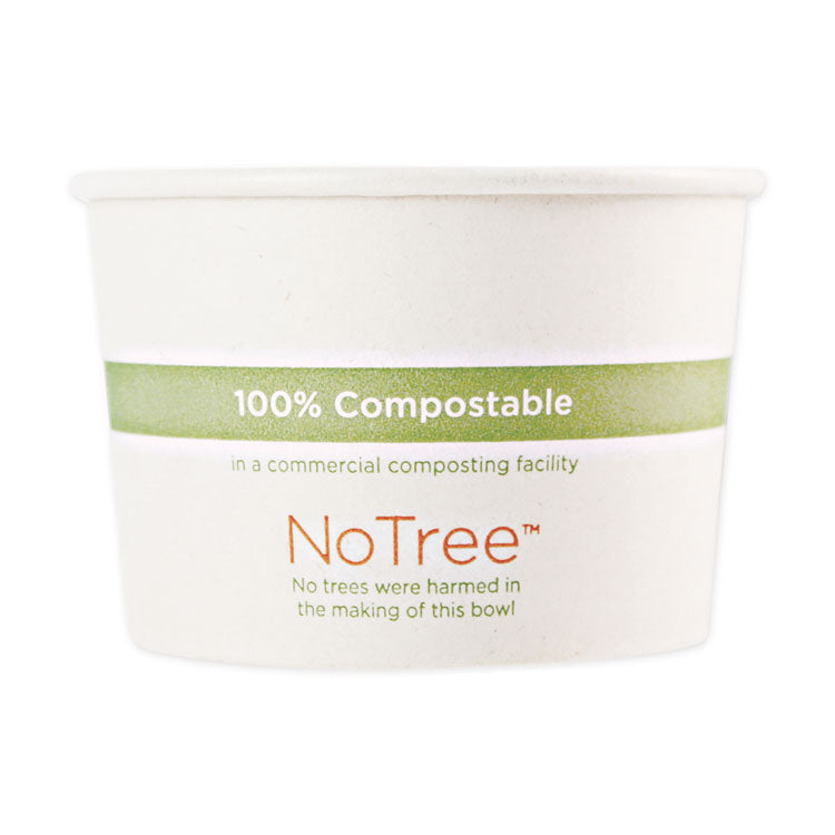 World Centric® No Tree Paper Bowls, 8 oz, 3.4" Diameter x 2.3"h, Natural, Sugarcane, 1,000/Carton (WORBOSU8) Case of 1,000