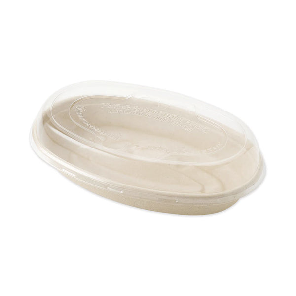 World Centric® PLA Lids for Fiber Burrito Bowls, 9.7" Diameter, Clear, Plastic, 300/Carton (WORBOLCSUBB) Case of 300