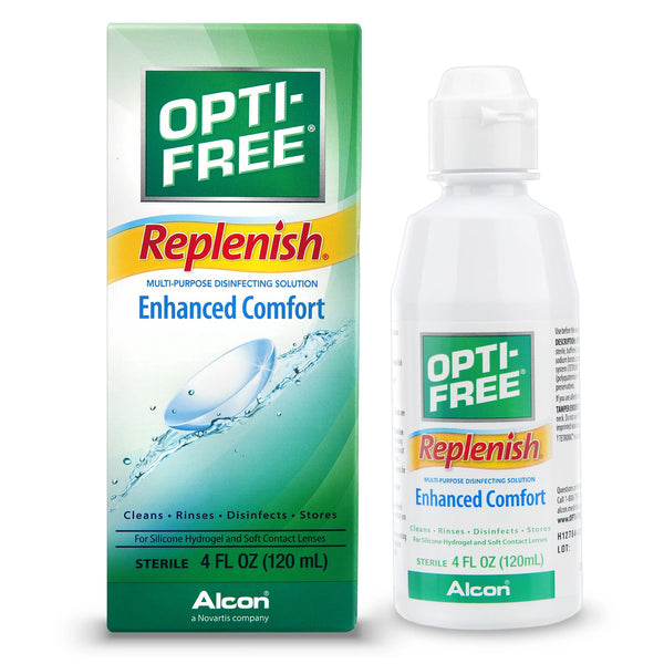 Opti Free® Replenish® Contact Lens Solution 4 oz. Solution (668318_EA) 1/EA