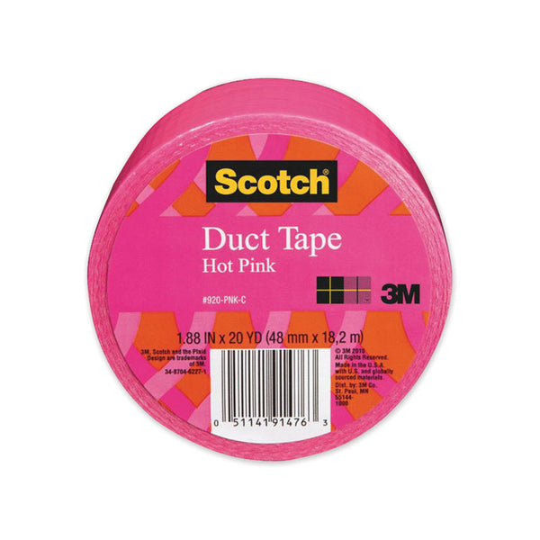 Scotch® Duct Tape, 1.88" x 20 yds, Hot Pink (MMM70005058170)
