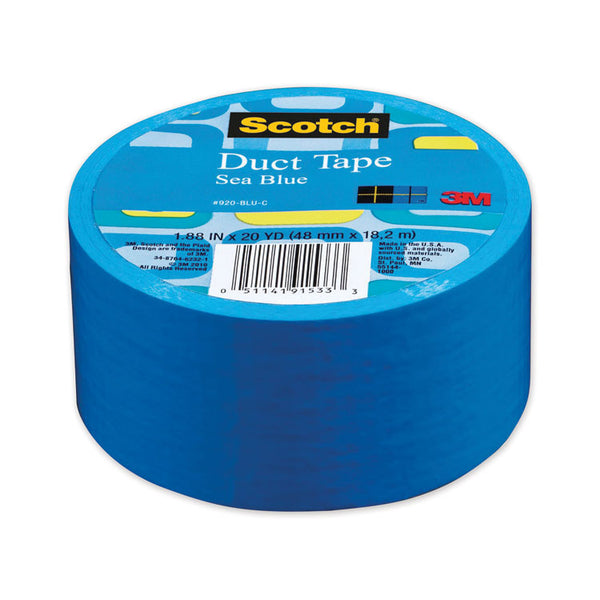 Scotch® Duct Tape, 1.88" x 20 yds, Sea Blue (MMM70005059277)