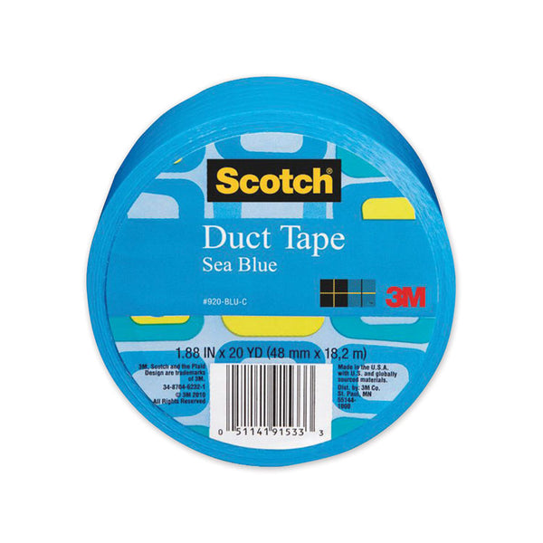Scotch® Duct Tape, 1.88" x 20 yds, Sea Blue (MMM70005059277)