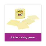 Post-it® Notes Super Sticky Pads in Canary Yellow, Note Ruled, 4" x 4", 90 Sheets/Pad, 4 Pads/Pack (MMM70005166353)