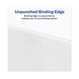 Avery® Avery-Style Preprinted Legal Bottom Tab Divider, 26-Tab, Exhibit E, 11 x 8.5, White, 25/PK (AVE11944)