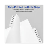 Avery® Avery-Style Preprinted Legal Side Tab Divider, 26-Tab, Exhibit G, 11 x 8.5, White, 25/Pack (AVE01377)