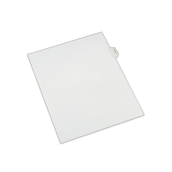 Avery® Allstate-Style Legal Side Tab Dividers, 26-Tab, Exhibit M, 11 x 8.5, White, 25/Pack (AVE82119)