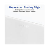 Avery® Avery-Style Preprinted Legal Bottom Tab Divider, 26-Tab, Exhibit G, 11 x 8.5, White, 25/PK (AVE11946)