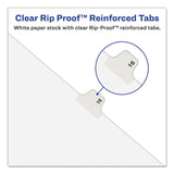 Avery® Avery-Style Preprinted Legal Bottom Tab Divider, 26-Tab, Exhibit B, 11 x 8.5, White, 25/PK (AVE11941)