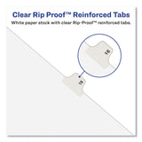 Avery® Avery-Style Preprinted Legal Bottom Tab Dividers, 26-Tab, Exhibit Q, 11 x 8.5, White, 25/Pack (AVE12390) Pack of 25