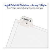 Avery® Avery-Style Preprinted Legal Bottom Tab Divider, 26-Tab, Exhibit G, 11 x 8.5, White, 25/PK (AVE11946)