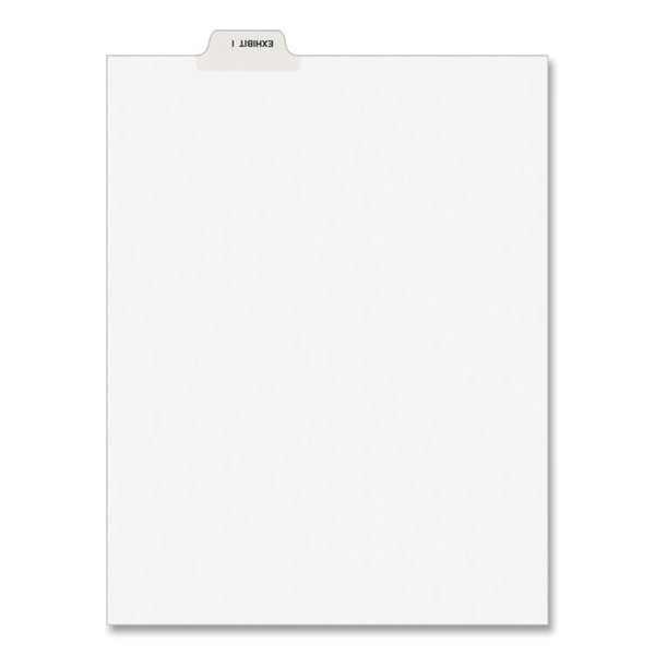 Avery® Avery-Style Preprinted Legal Bottom Tab Divider, 26-Tab, Exhibit I, 11 x 8.5, White, 25/PK (AVE11948)