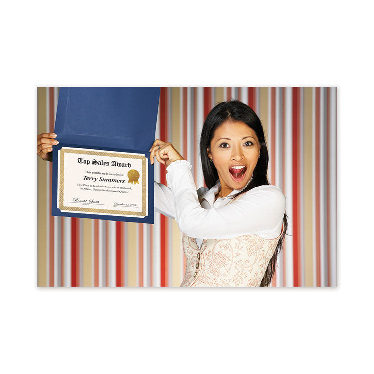 Great Papers!® Foil Border Certificates, 8.5 x 11, Ivory/Gold with Braided Gold Border, 12/Pack (COS936060) Pack of 12