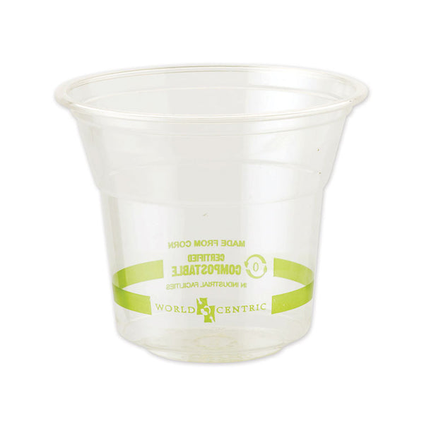 World Centric® PLA Clear Cold Cups, 10 oz, Clear, 1,000/Carton (WORCPCS10) Case of 1,000