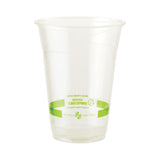 World Centric® PLA Clear Cold Cups, 20 oz, Clear, 1,000/Carton (WORCPCS20) Case of 1,000