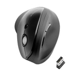 Kensington® Pro Fit Ergo Vertical Wireless Mouse, 2.4 GHz Frequency/65.62 ft Wireless Range, Right Hand Use, Black (KMW75501) Each