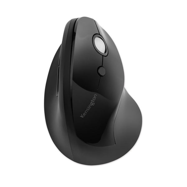Kensington® Pro Fit Ergo Vertical Wireless Mouse, 2.4 GHz Frequency/65.62 ft Wireless Range, Right Hand Use, Black (KMW75501)