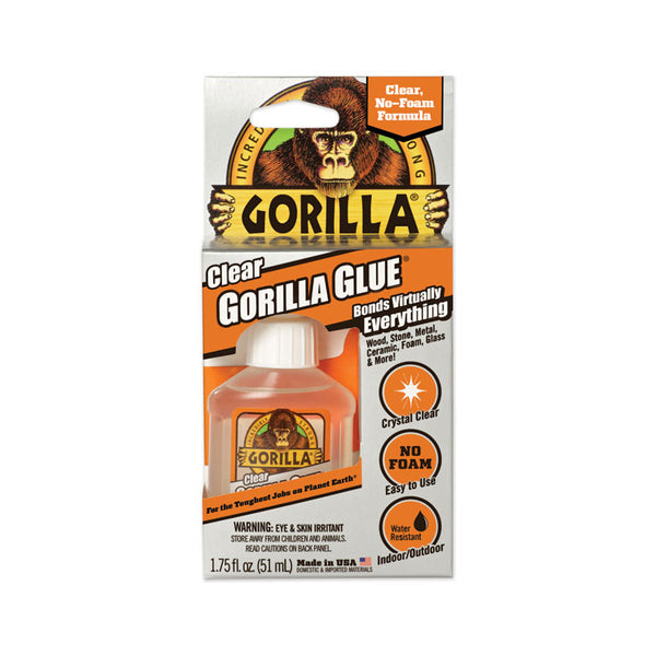 Gorilla® Clear Gorilla Glue, 1.75 oz, Dries Clear (GOR4500101)