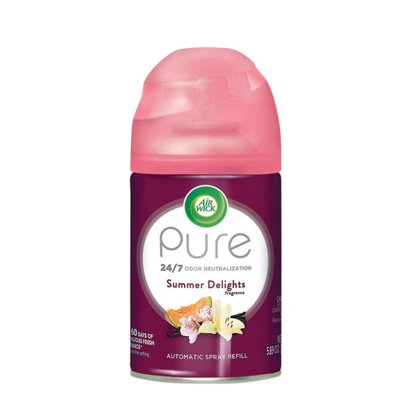 Air Wick® Freshmatic Life Scents Ultra Refill, Summer Delights, 5.89 oz Aerosol Spray, 6/Carton (RAC91101) Case of 6