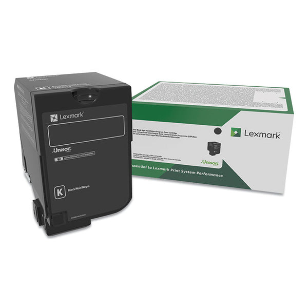 Lexmark™ 74C00KG Return Program Toner, 3,000 Page-Yield, Black (LEX74C00KG)