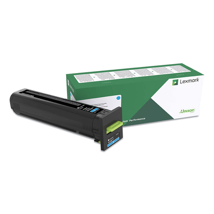 Lexmark™ 82K0XCG Return Program Extra High-Yield Toner, 22,000 Page-Yield, Cyan (LEX82K0XCG)