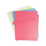 U Brands Data Card Replacement Sheet, 8.5 x 11 Sheets, Assorted, 10/Pack (UBRFM1614) Pack of 10