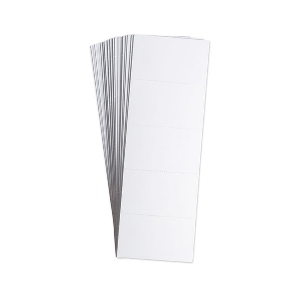 U Brands Data Card Replacement, 3 x 1.75, White, 500/Pack (UBRFM1513)