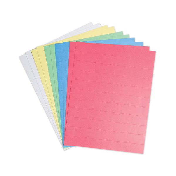 U Brands Data Card Replacement Sheet, 8.5 x 11 Sheets, Assorted, 10/Pack (UBRFM1614) Pack of 10