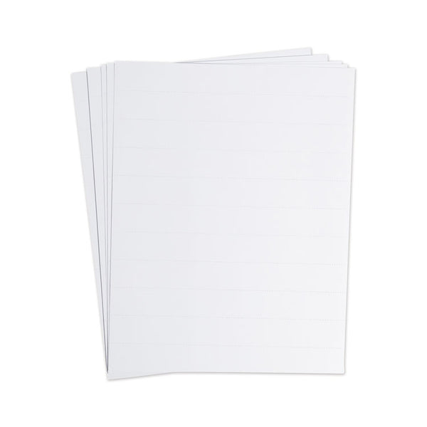 U Brands Data Card Replacement Sheet, 8.5 x 11 Sheets, Perforated at 1", White, 10/Pack (UBRFM1615)
