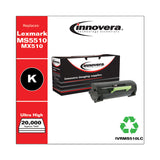 Innovera® Remanufactured Black Ultra High-Yield Toner, Replacement for MS510/MX510, 20,000 Page-Yield (IVRMS510LC) Each