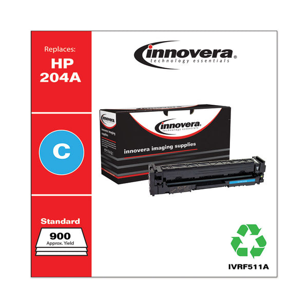 Innovera® Remanufactured Cyan Toner, Replacement for 204A (CF511A), 900 Page-Yield (IVRF511A) Each