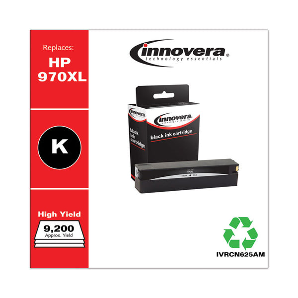 Innovera® Remanufactured Black High-Yield Ink, Replacement for 970XL (CN625AM), 9,200 Page-Yield (IVRCN625AM) Each