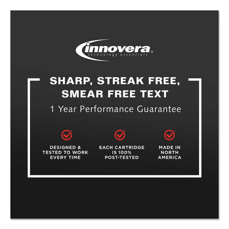 Innovera® Remanufactured Black High-Yield Ink, Replacement for 61XL (CH563WN), 480 Page-Yield (IVR563WN) Each