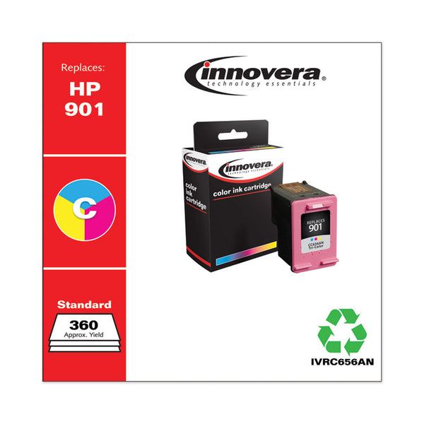 Innovera® Remanufactured Tri-Color Ink, Replacement for 901 (CC656AN), 360 Page-Yield (IVRC656AN) Each