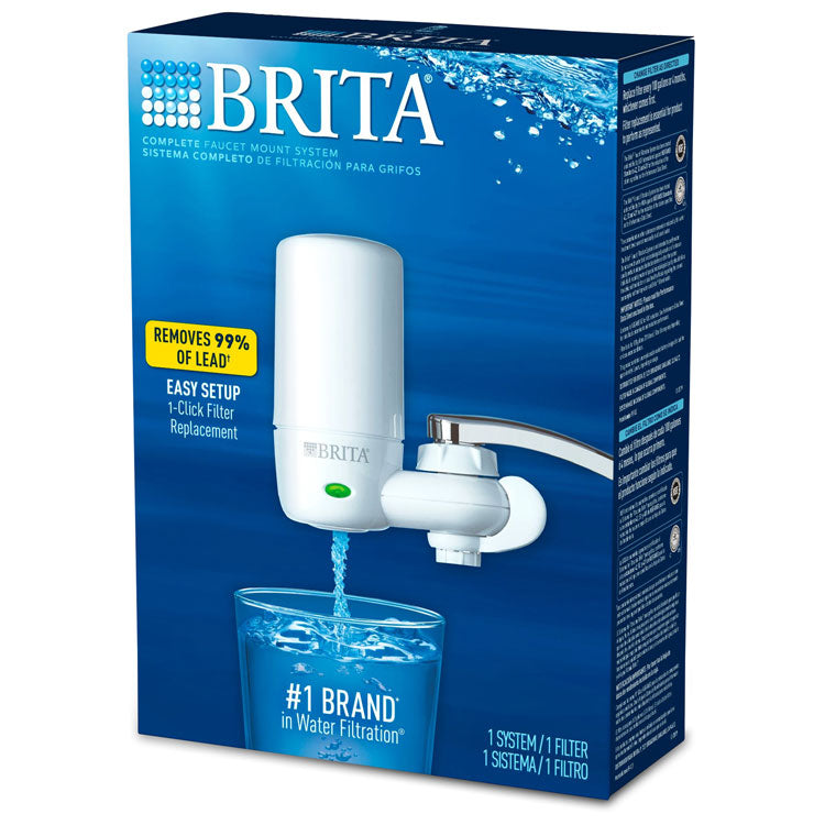 Brita® On Tap Faucet Water Filter System, White (CLO42201) Each