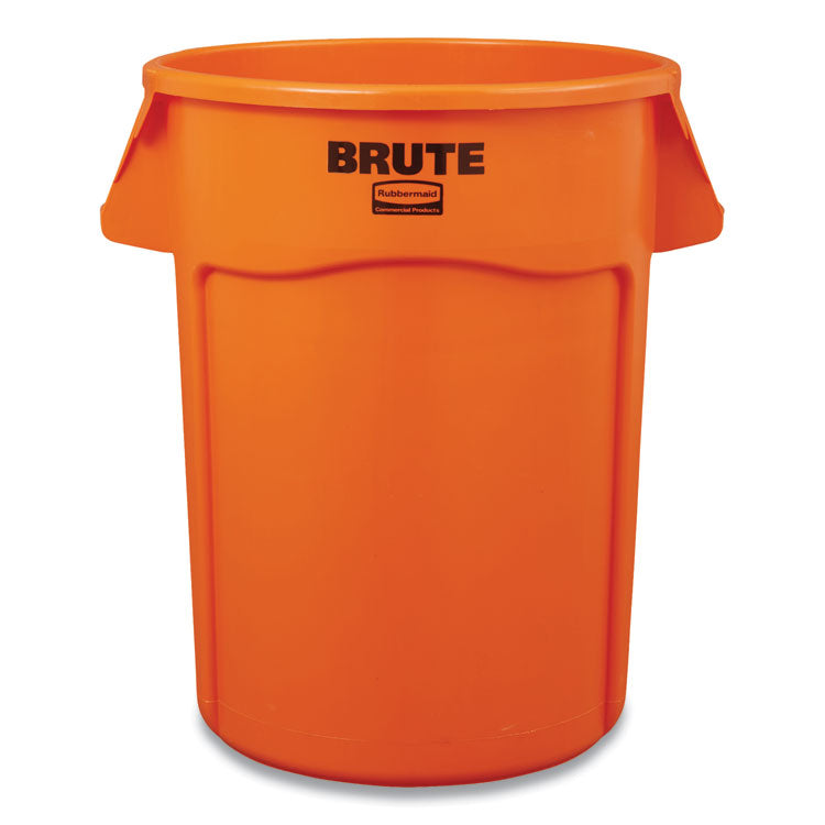 Rubbermaid® Commercial Brute Round Container, 32 gal, Resin, Orange (RCP2119308)