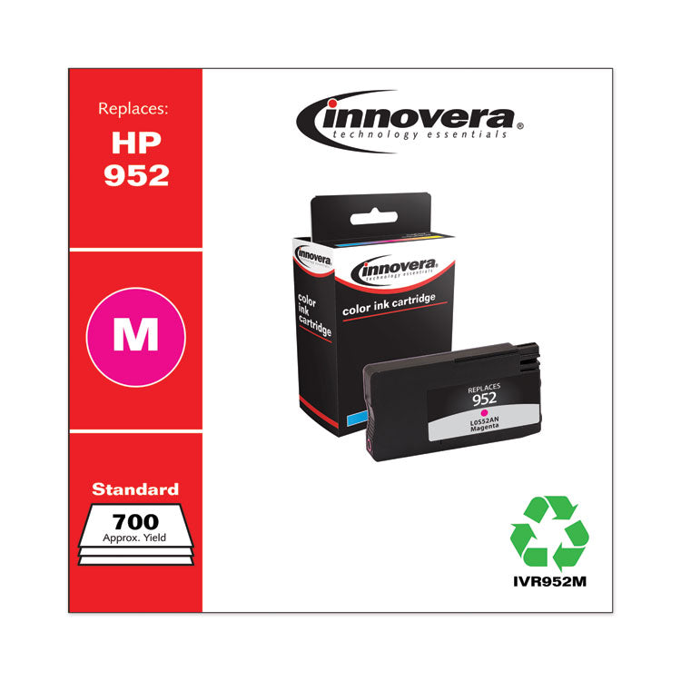 Innovera® Remanufactured Magenta Ink, Replacement for 952 (L0S52AN), 700 Page-Yield (IVR952M) Each