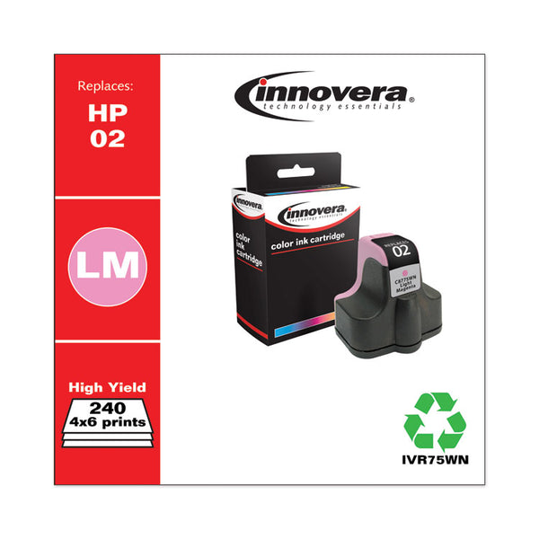 Innovera® Remanufactured Light Magenta Ink, Replacement for 02 (C8775WN), 240 Page-Yield (IVR75WN) Each