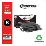 Innovera® Remanufactured Black High-Yield MICR Toner, Replacement for 61XM (C8061XM), 10,000 Page-Yield, Ships in 1-3 Business Days (IVR83061TMICR) Each