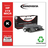 Innovera® Remanufactured Black High-Yield MICR Toner, Replacement for 27XM (C4127XM), 6,000 Page-Yield (IVR83027TMICR) Each