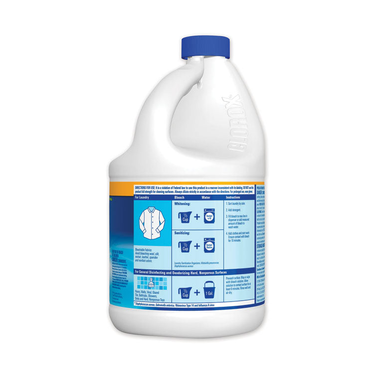 Clorox® Regular Bleach with CloroMax Technology, 81 oz Bottle, 6/Carton (CLO32263)