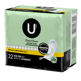 U by Kotex® Feminine Pad Ultra Thin Regular Absorbency (1094708_CS) 176/CS