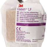 3M™ Coban™ LF Cohesive Bandage 2 Inch X 5 Yard Self-Adherent Closure Tan NonSterile Standard Compression (388423_CS) 36/CS