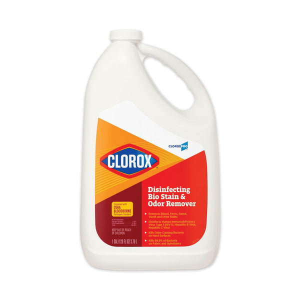 Clorox® Disinfecting Bio Stain and Odor Remover, Fragranced, 128 oz Refill Bottle (CLO31910EA)