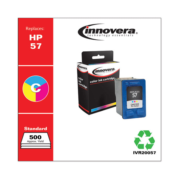 Innovera® Remanufactured Tri-Color Ink, Replacement for 57 (C6657AN), 400 Page-Yield (IVR20057) Each