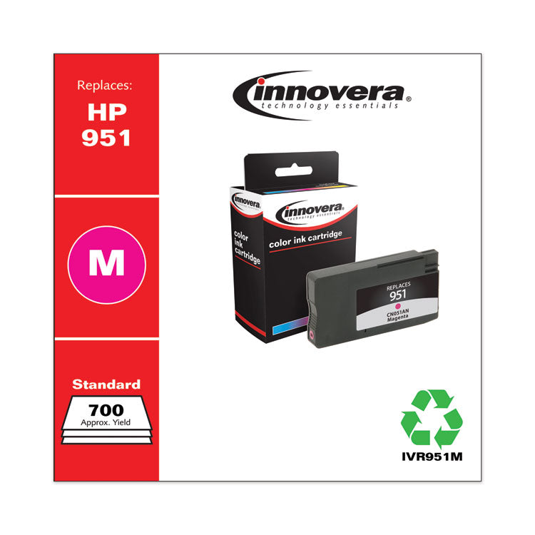 Innovera® Remanufactured Magenta Ink, Replacement for 951 (CN051AN), 700 Page-Yield (IVR951M) Each