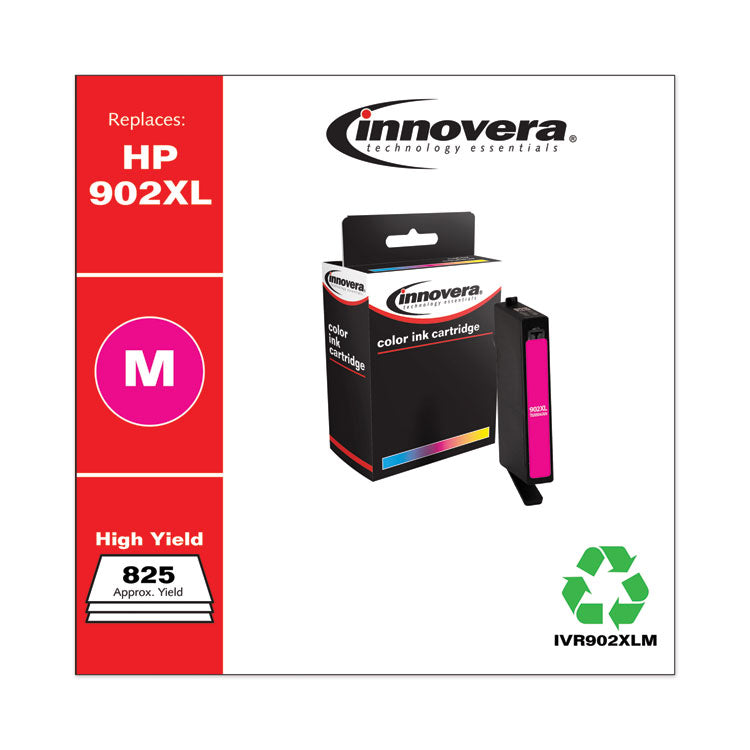 Innovera® Remanufactured Magenta High-Yield Ink, Replacement for 902XL (T6M06AN), 825 Page-Yield (IVR902XLM) Each