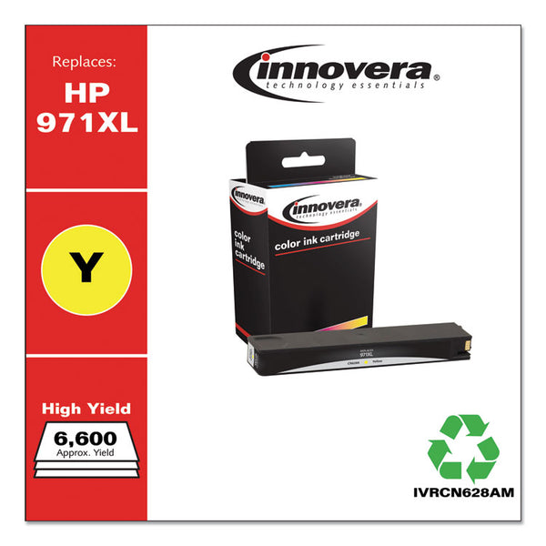 Innovera® Remanufactured Yellow High-Yield Ink, Replacement for 971XL (CN628AM), 6,600 Page-Yield (IVRCN628AM) Each