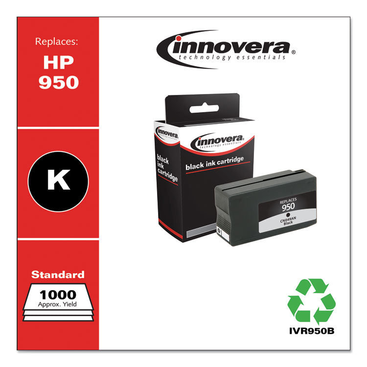 Innovera® Remanufactured Black Ink, Replacement for 950 (CN049AN), 1,000 Page-Yield (IVR950B) Each