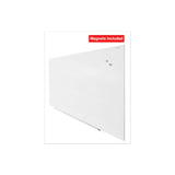 Universal® Frameless Magnetic Glass Marker Board, 72 x 48, White Surface (UNV43204)